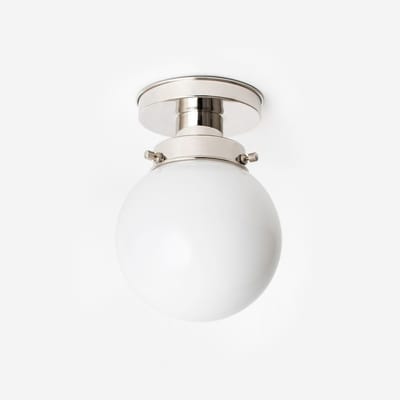 Plafonnière Bol Ø 15 20's Nikkel - Art Deco Trade
