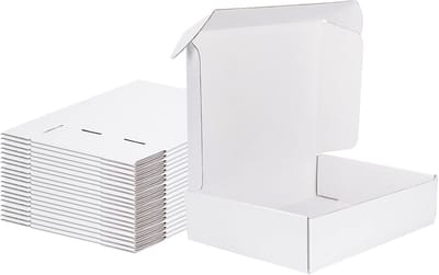 Verzenddozen - Mailer dozen - Kleine zendingen - Eenvoudig te monteren - 20 stuks - Wit