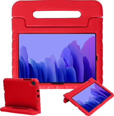 Hoesje - Geschikt voor Samsung Galaxy Tab A7 (2020) - Kinderhoes Shockproof Bumper - Kidsproof Case - Tablethoes - Kinder Hoes Cover - Rood