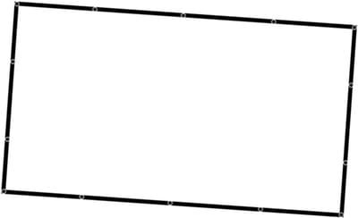 Projectiescherm - Beamerdoek Oprolbaar - Thuisbioscoop Films - High Definition Beeld - 221x125 cm - Wit