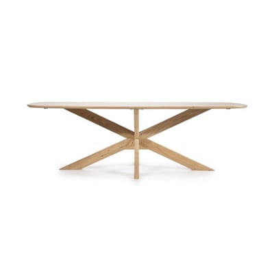 Eleonora Eettafel Nikki Deens ovaal acacia 240x100cm - naturel