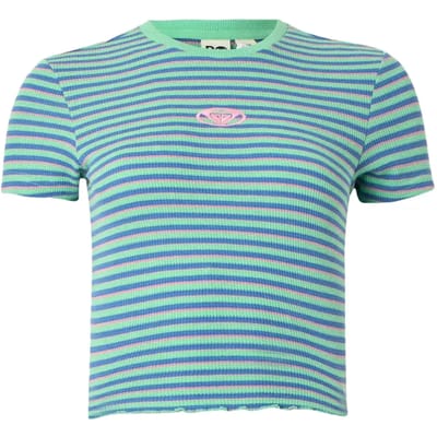 Roxy Bright Lights Baby Korte Mouw Top Groen M Vrouw
