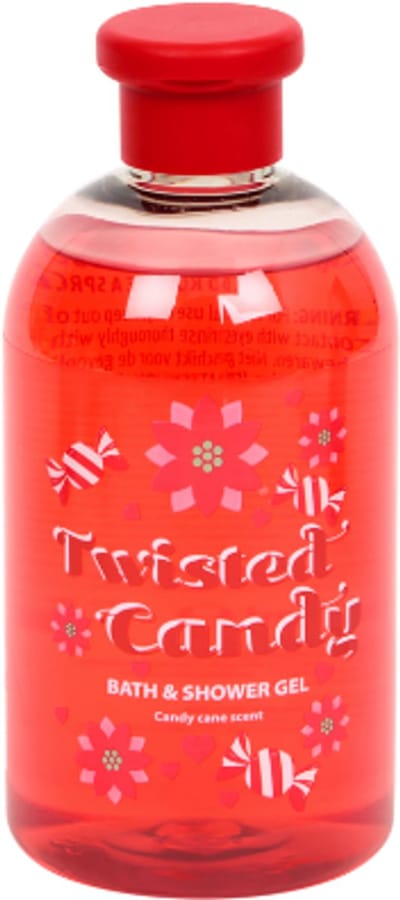 Kerst Douchegel Twisted Candy | 1x 500ml - Zuurstok Geur | Feestelijke Winter Verzorging - Limited Edition 2025