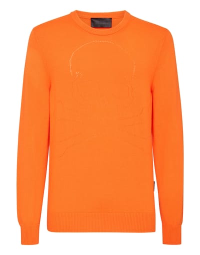 Pullover Ronde Hals Skull And Plein