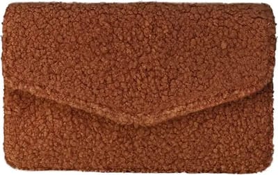 Bruine Schoudertas Teddy - Gestreepte & Verwijderbare Bag strap - tassen hengsel - Tassen - Bruin