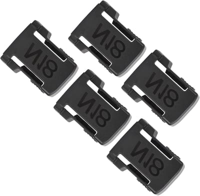 Batterijhouder Set - Accu Dock - Batterijen Opbergen - Verstevigd ABS Plastic - 5 Stuks - Zwart