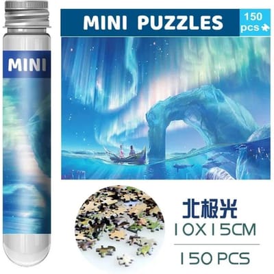150 Mini Reageerbuis Puzzel Decompressie Cartoon Puzzelstukjes Cadeau Legpuzzel Op Maat Reis Papieren Puzzels voor Kinderen Volwassene