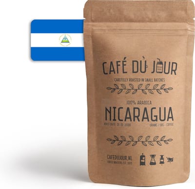 Café du Jour 100% arabica Nicaragua 250 gram vers gebrande koffiebonen