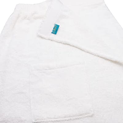 Sauna handdoek voor dames van katoen - met klittenbandsluiting, S/M