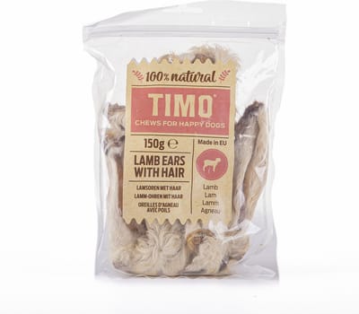 Timo Lamsoren Met Haar - Hondensnacks - Lam 150 g