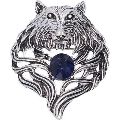 Broche Pin Retro Leeuwenkop Herenpak Jas Dierlijk Patroon Reversspeld Feest Corsage AccessoiresZilver zilver