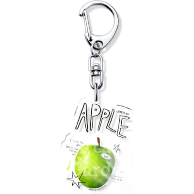 Lorde Charli Xcx Brat Coole Pop Vrouwelijke Zangers Album Sleutelhanger Schattige Baby Tas Charms Hanger Cadeau voor Vrienden Fan Sleutelhanger Creatief 6 cm white