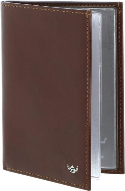Golden Head Leren identiteitskaarthoesje Colorado RFID Protect Ausweisetui 4430 Tabacco bruine
