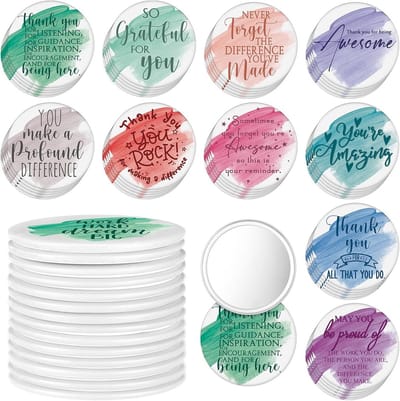 50 Stuks Inspirerende Compacte Zakspiegels voor Dames en Personeelswaardering