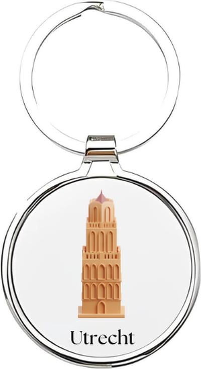 Akyol - utrecht Sleutelhanger - Utrecht - utrechters - utrecht 030 sleutelhanger - utrecht - utrechter - utrechtenaar - leuk kado voor iemand die uit utrecht komt - 4 x 7,5 CM