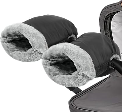 Kinderwagen Handwarmers - Winter Muts - Wandelen Buiten - Waterdicht Winddicht - Universele Maat - Zwart