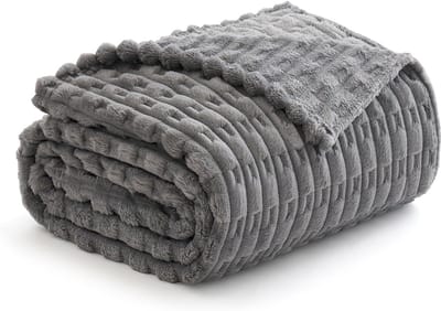Zachte fleece deken flanel 60 x 80 inch - Comfortabele warme plaids voor bank en bed