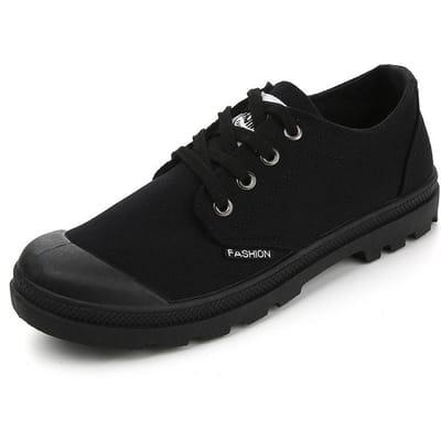 Nieuwe Lente Canvas Schoenen Koreaanse Versie van Campus Herenschoenen Trendy Ademende Sport Wandelschoenen 45 black