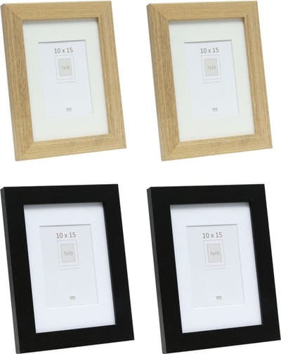 Deknudt Frames fotowand S66KMP 7 - 4 fotokaders - foto 7x10/10x15 cm