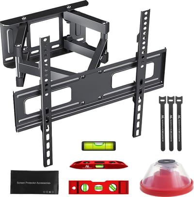 Maclean - TV-beugel - max VESA 400x400, 32-75", 50kg, horizontale en verticale hoekverstelling, profiel 80-380mm, zwart, MC-788