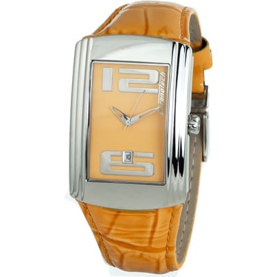 Horloge CHRONOTECH CT7017M-07. Kwarts, Kleur oranje. Uniseks.
