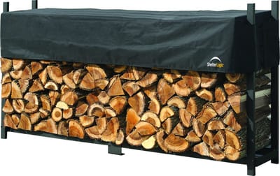 ShelterLogic® - Houtopslagrek XL met Hoes SL90381 - Brandhoutrek 36x239x119 cm