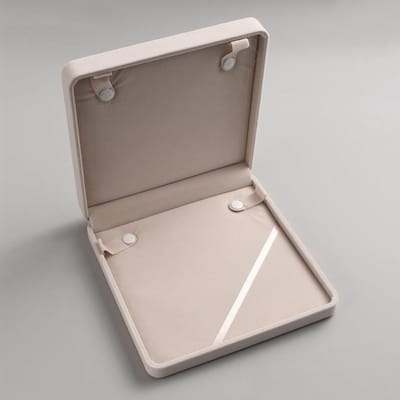 Fluwelen Sieraden Geschenkdoos 19x19x3.9cm voor Oorbellen, Ringen en Armbanden, Luxe Opslag voor Bruiloft en Cadeaus