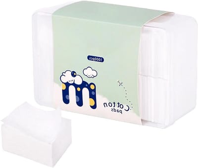 Katoenen Pads - Pluisvrije Doekjes - Make-up Verwijderen - Geen Chemische Toevoeging - 1000 Stuks - Wit