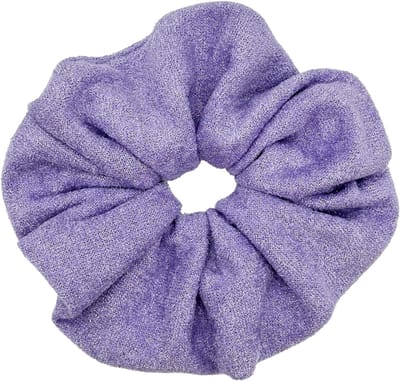 Zachte katoenen haarelastieken voor vrouwen, grote elegante Franse stijl scrunchies voor paardenstaarten, comfortabele en modieuze haaraccessoires voor alle haartypes (paars)