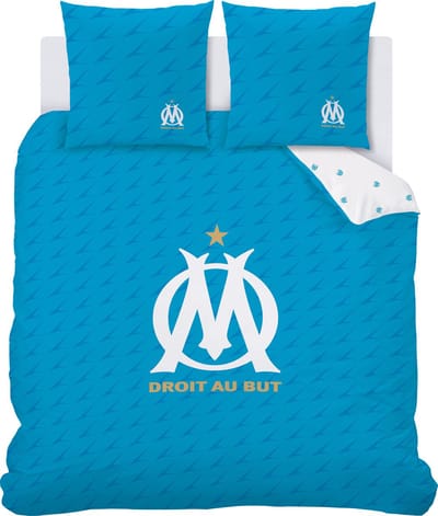 Olympique Marseille Dekbedovertrek Droit au But - Lits Jumeax - 240 x 220 cm - Katoen