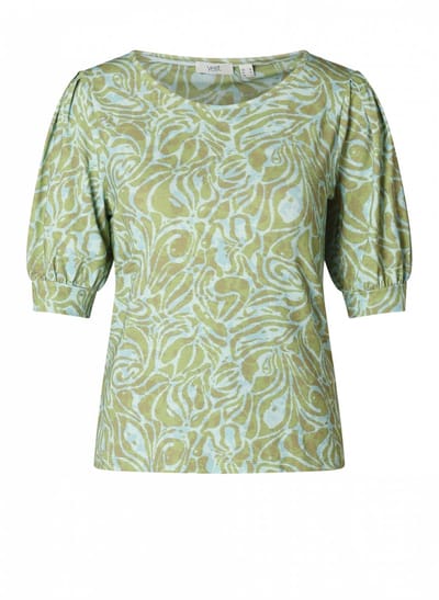 YEST CURVE Hanne Essential - Botanic Green/Multi - maat 1(48)
