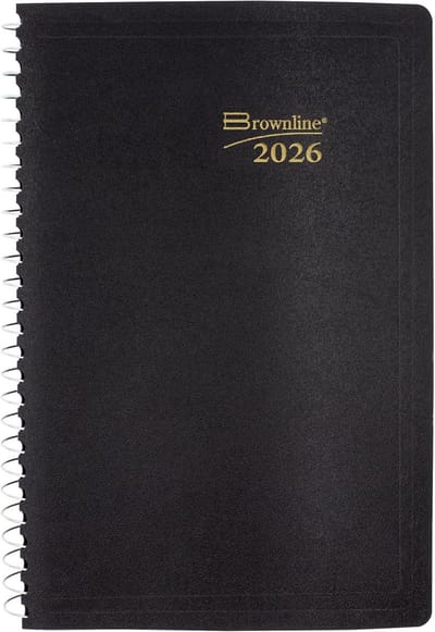 Dagelijkse Planner - Afsprakenboek Agenda - Afspraken Plannen - Dag per Pagina - 8 x 5 inch - Zwart