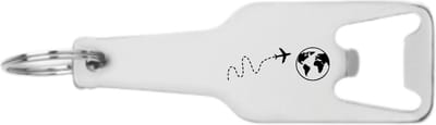 Akyol - reizen flesopener - Piloot - vakantie liefhebber - wereld - aarde - leuk kado voor iemand die van reizen houd - 105 x 25mm