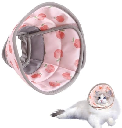 Huisdierhalsband - Anti-likkraag - Kegelhalsband voor huisdierkatten - Herstelhalsband voor kittens na een operatie - Zacht en verstelbaar - Geschikt voor kittens en puppy's om likken na een operatie te voorkomen -Roze