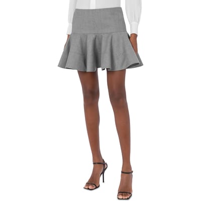 Moschino Wool Canvas Miniskirt Grey Size: 40 | Mini Skirts Outlet | Dames | Grijs