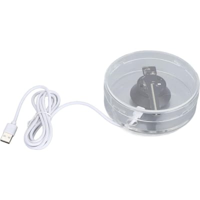 Ventilateur Holographique 3D WiFi 11cm Projecteur Holographique 3D à Œil Nu Machine Publicitaire 3D avec LED