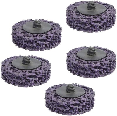 5 Stks - 2 Inch Strip Schijf Roest Verwijderen Wiel - Slijpschijf 50 Mm - Roll Lock Slijpschijf - Roest Verwijderaar - Nylon Gepolijst Schijf - Geschikt Voor Verf Verwijderen - Roest Verwijderen .