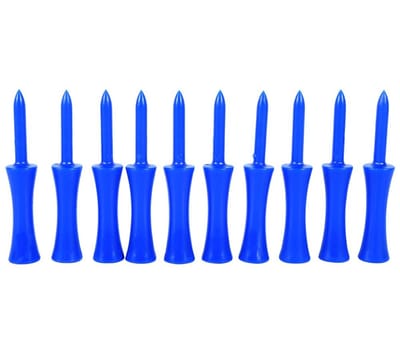 JHUBERS- Golf Tees 100st - Kunststof 68mm - Duurzaam - Golf Accessoires - Lichtgewicht - Heldere Kleur - Golfhuls