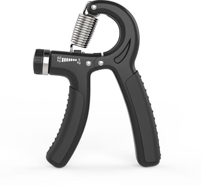 Dailygoods- Handtrainer Verstelbaar 5-60kg - Handknijper - Onderarmtrainer - Antislip Grip - Krachttrainer met Counter - Sterke Vingers - Griptrainer