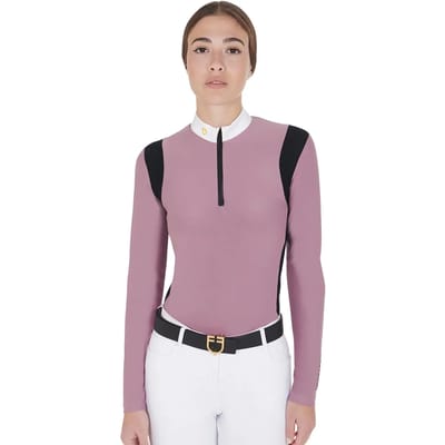 Wedstrijdrij polo met lange mouwen voor dames Equestro