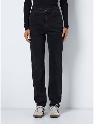 Noisy May Daisy Mom Fit Hoogzittende Jeans Zwart 30 / 34 Vrouw