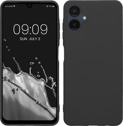 kwmobile telefoonhoesje geschikt voor Samsung Galaxy A06 - Hoesje voor smartphone - Back cover in donkergrijs