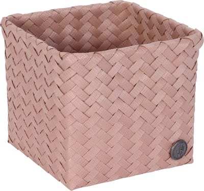 Handed By - Opbergmand - Mand - Organizer - Woonkamer - Kinderkamer - Badkamer - Babykamer - Top Fit square 15 - koperroze - copper blush