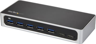 USB Hub Startech HB30C5A2CSC Black Silver Black/Grey