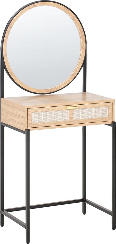 CASSIAR - Kaptafel - Lichtbruin/Zwart - MDF