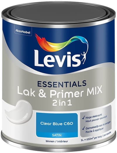 Levis - Essentials Lak & Primer Mix - Clear Blue C60 - Mengverf - 1 L