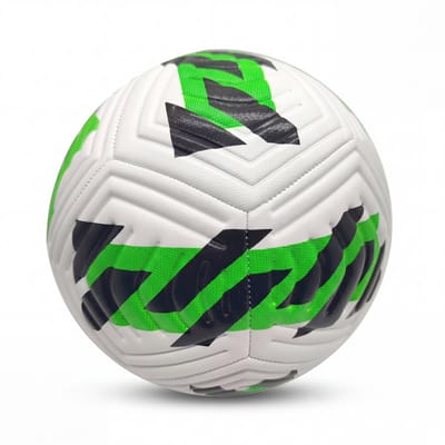 Voetbal Wit Groen Zwart Maat 5 – 400 Gram – Speelbal voor Buiten, Training en Recreatief Gebruik
