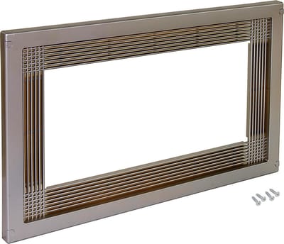 Emuca Magnetron frame, voor inbouw in keukenblok, module 600mm, 600x400mm, Plastic, Satijn eindigde geanodiseerd
