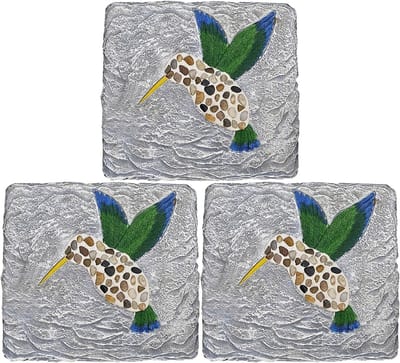 Tuin Stapstenen - Wandelpad Decoratie - Tuin Pad Aanleggen - Set van 3 - 31x28x2.5cm - Grijs