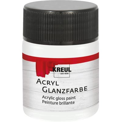 KREUL Acrylglansverf, 50 ml - Wit